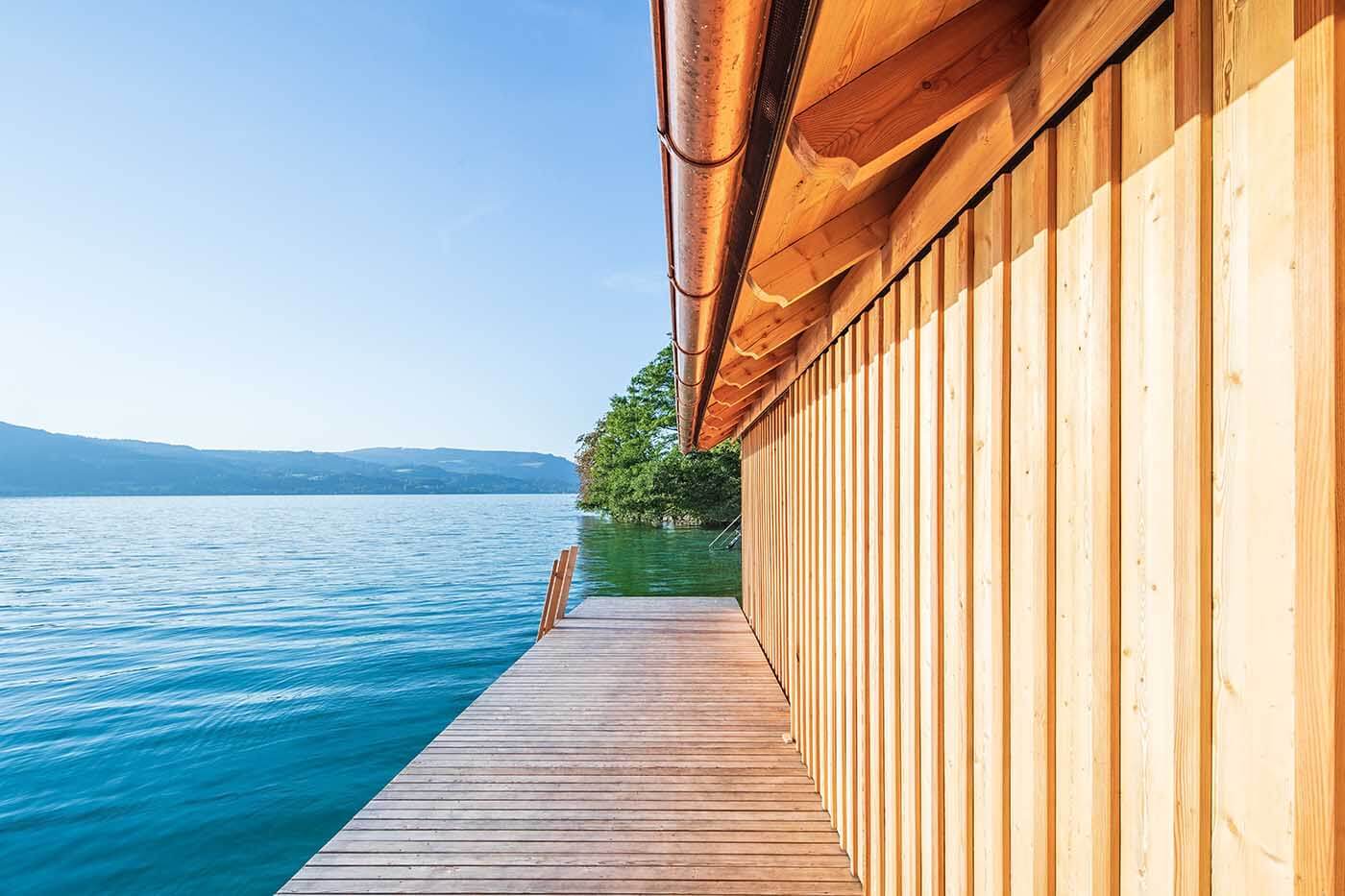 Bootshaus Attersee Dachrinne